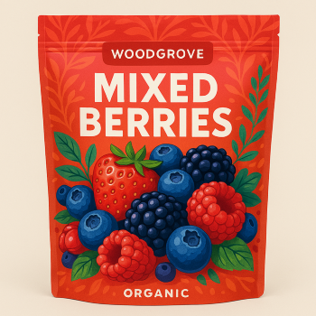 Frozen organic berry blend