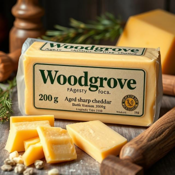 Aged sharp cheddar cheese 200 g