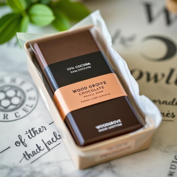 70% cocoa dark chocolate bar