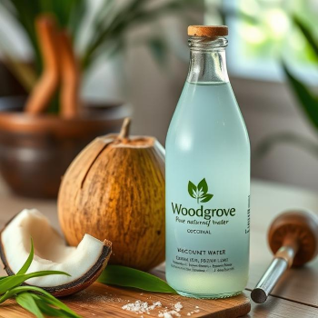 Pure natural coconut water